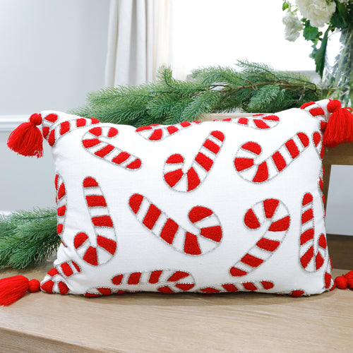 Lumbar Pillow Candy Cane