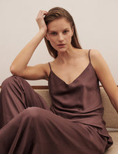 Load image into Gallery viewer, Vegan Silk Sleep Cami Garnet