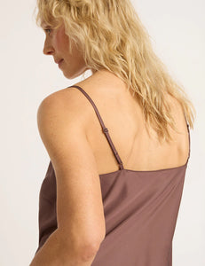 Vegan Silk Sleep Cami Garnet