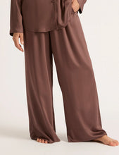 Load image into Gallery viewer, Vegan Silk Wide Leg Sleep Pant Garnet