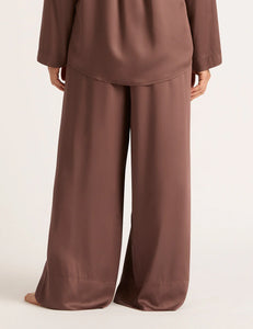 Vegan Silk Wide Leg Sleep Pant Garnet