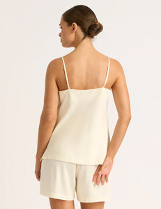 Vegan Silk Sleep Cami Pearl