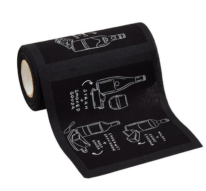 Black Cocktail Napkin Roll