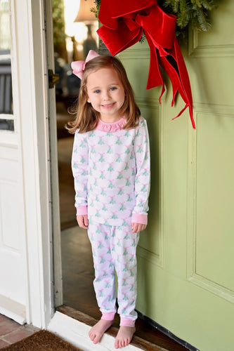 Pink Christmas Tree Pima Jammies